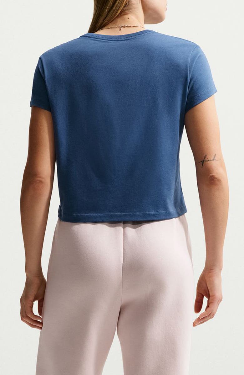 Nike Sportswear Club T-Shirt, Alternate, color, Mystic Navy/ Pink Foam