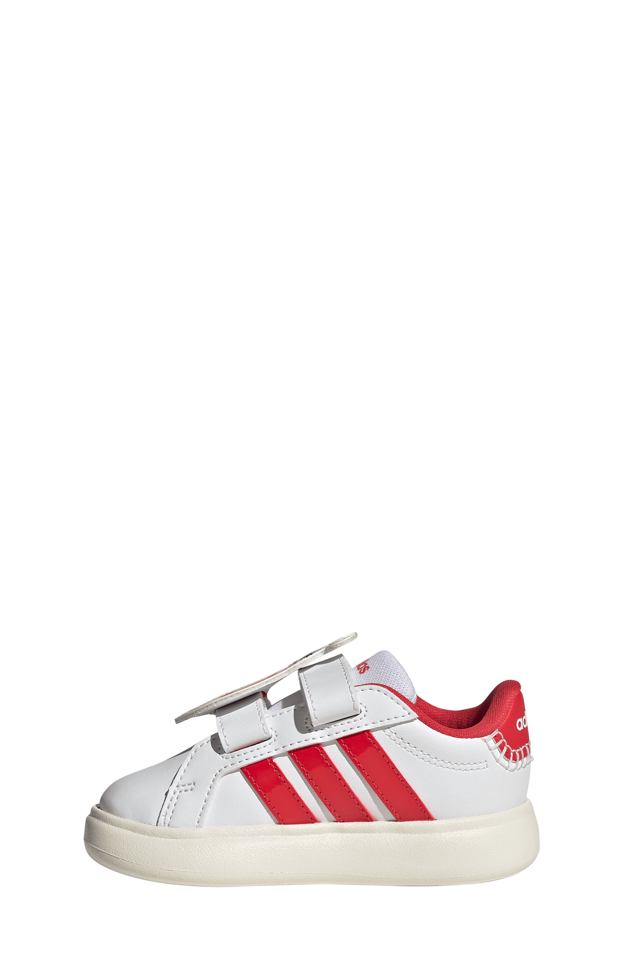 adidas Kids' Grand Court 3.0 Sneaker, Alternate, color, White/ Pure Ruby/ Off White