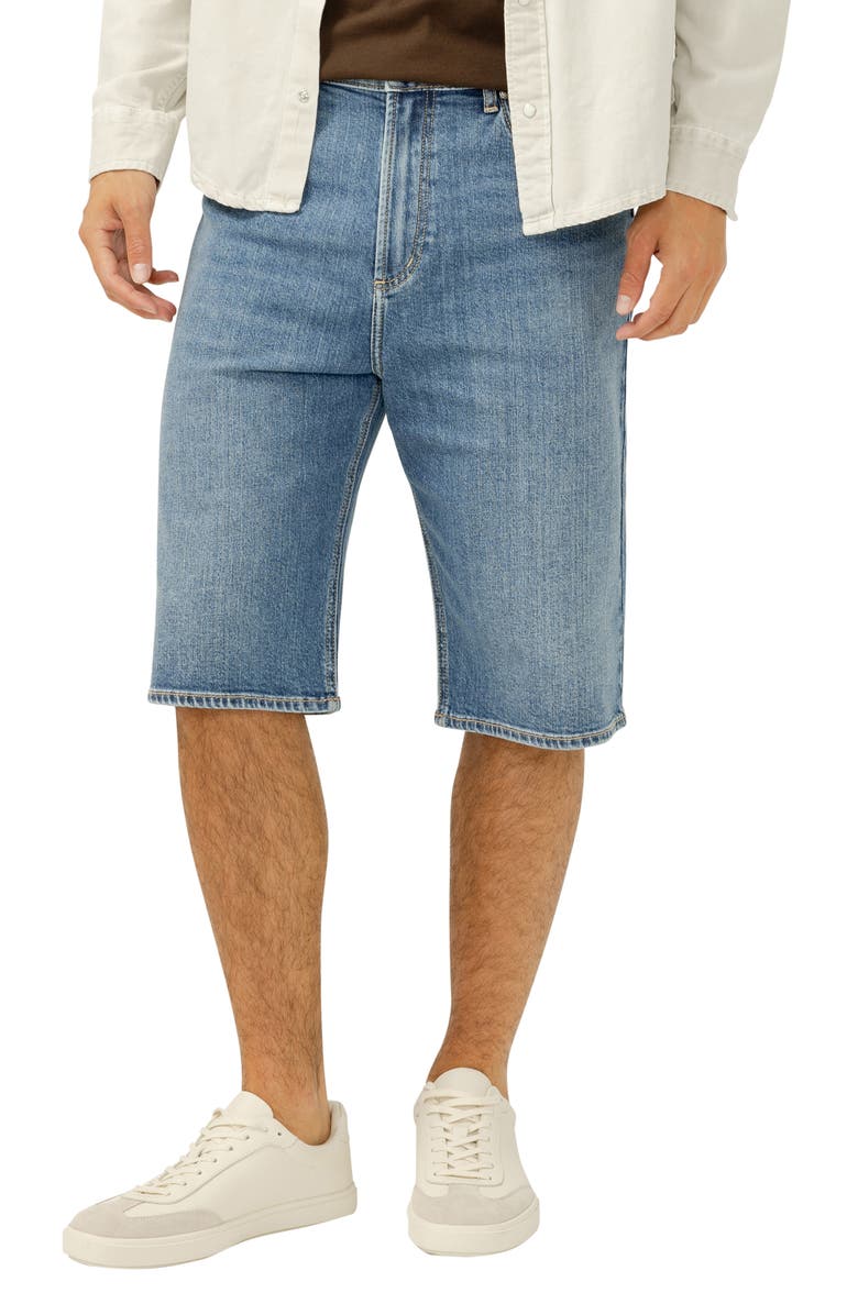 Silver Jeans Co. Big Guy Denim Shorts, Main, color, 