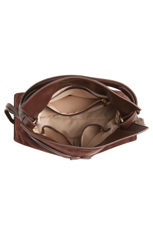 Sam Edelman Small Poppy Drawstring Leather Crossbody Bag In Brown