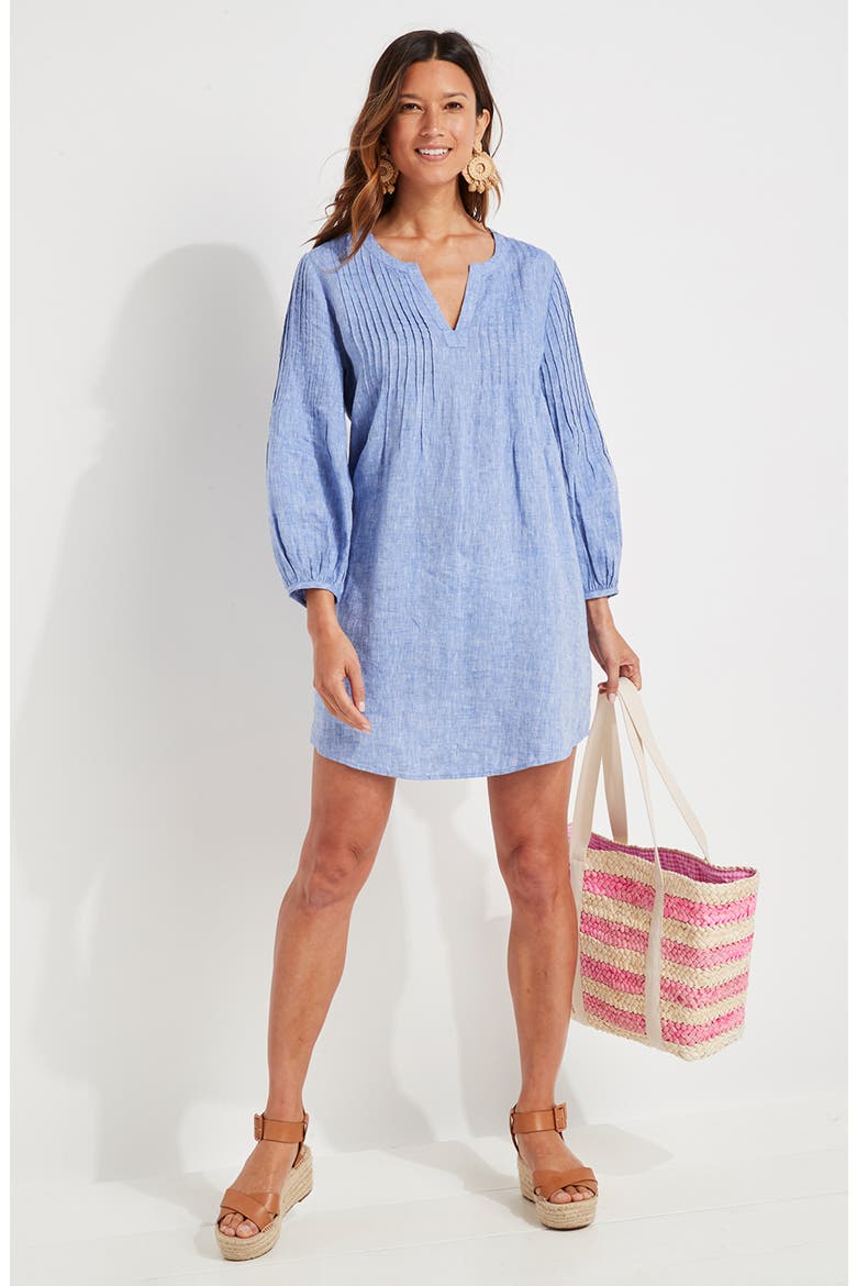 Long Sleeve Cover-Up Dress, Alternate, color, MARLIN