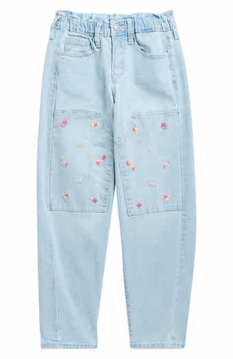 Vigoss Kids' Floral Embroidered Patch Jeans