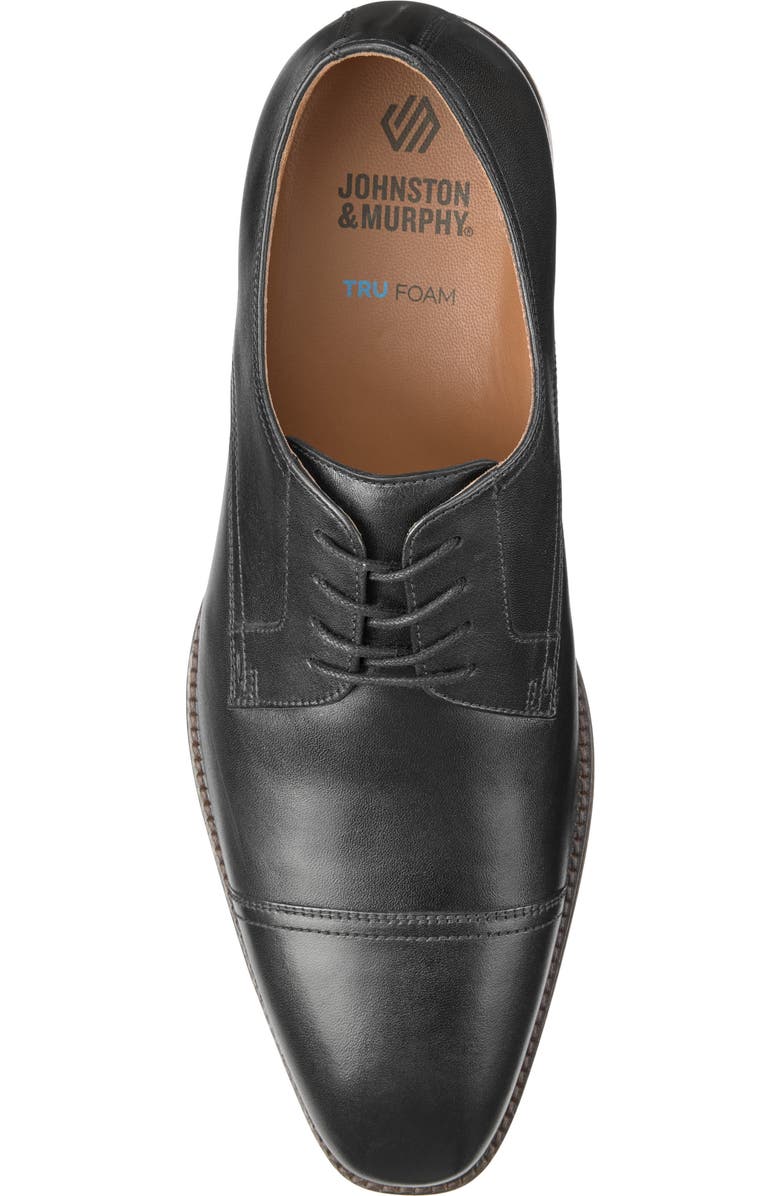 Johnston & Murphy Hedley Cap Toe Derby, Alternate, color, Black Full Grain