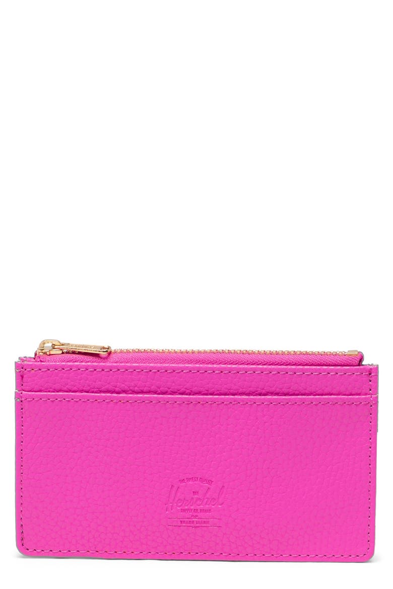 Oscar II Vegan Leather RFID Wallet, Main, color, ROSE VIOLET