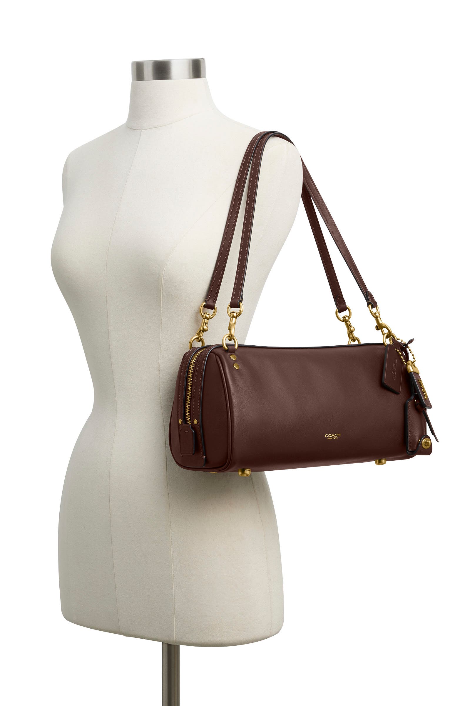 Rogue Leather Shoulder Bag, Alternate, color, B4/ MAPLE