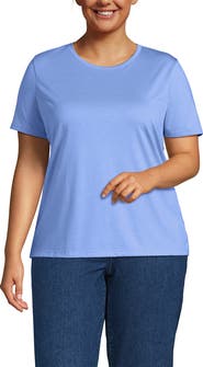 Lands' End Relaxed Supima Cotton Crew Neck T-Shirt
