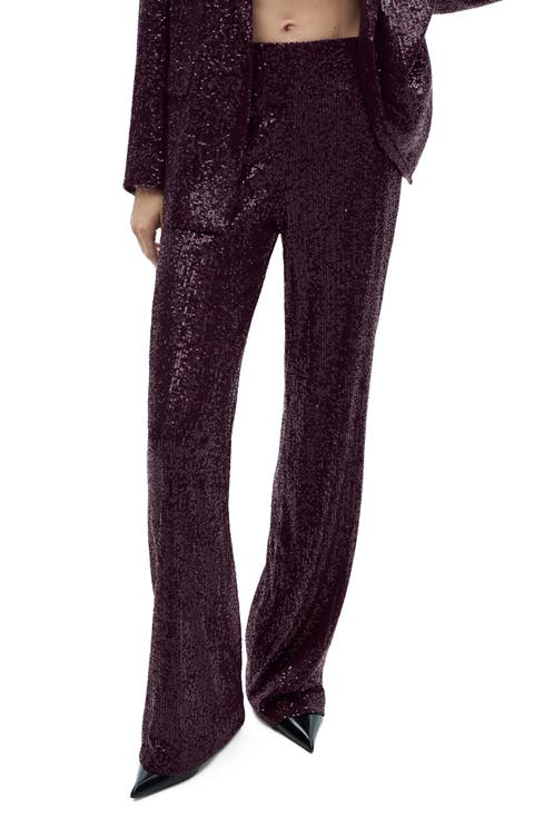 Wide Leg Sequin Pants