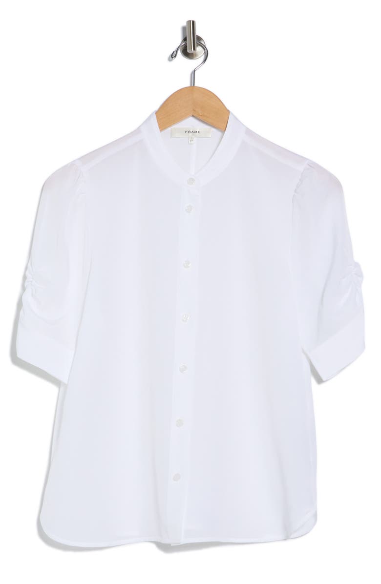 FRAME The Frankie Puff Sleeve Shirt, Alternate, color, White