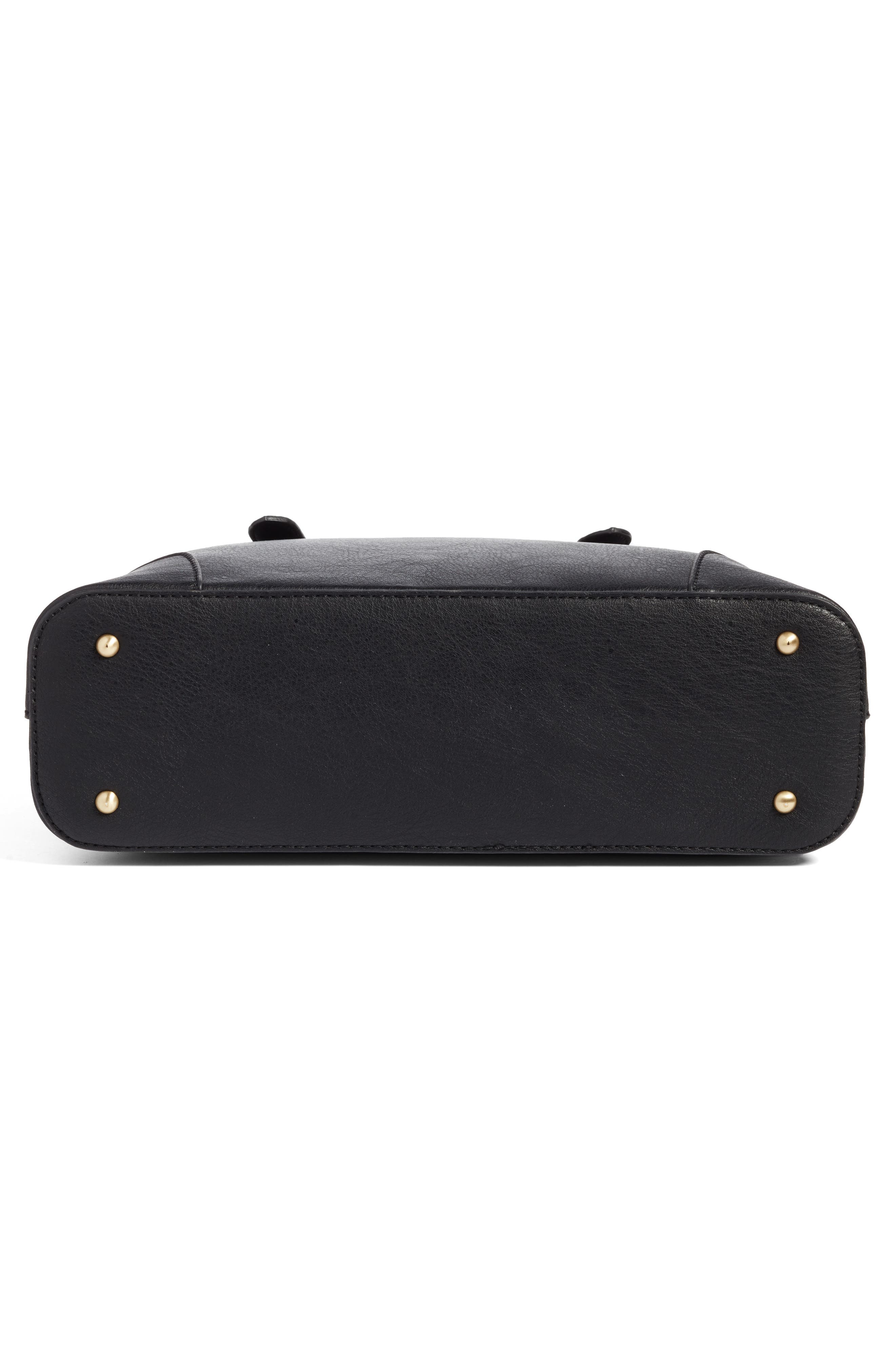 Sole Society Christie Faux Leather Satchel, Alternate, color, 