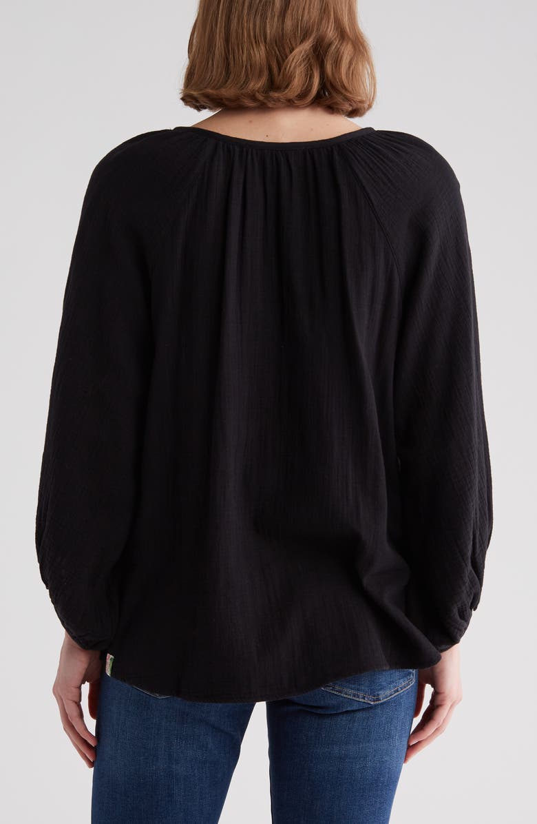 Tommy Bahama Coral Isle Cotton Gauze Peasant Blouse, Alternate, color,