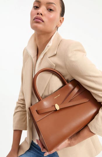 Dash Leather Top Handle Bag