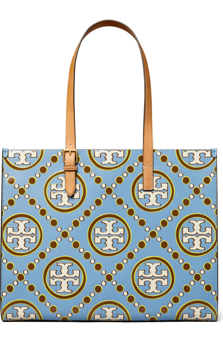 Tory Burch T Monogram Contrast Embossed Tote, Alternate, color,
