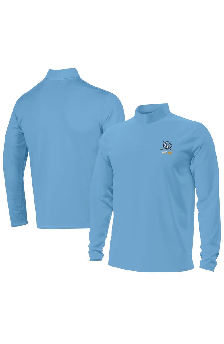 Under Armour Men's Under Armour Light Blue Notre Dame Fighting Irish The Frozen Confines Motion Quarter-Zip Jacket, Main, color, 