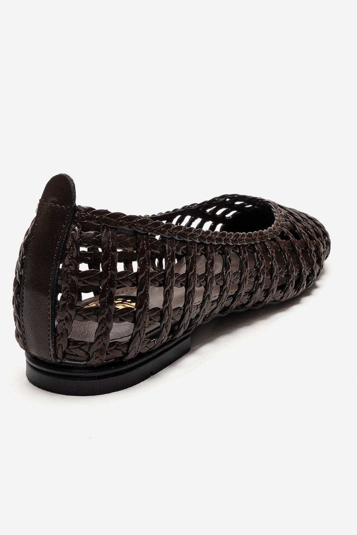 Elvaris Woven Ballet Flat, Alternate, color, Brown