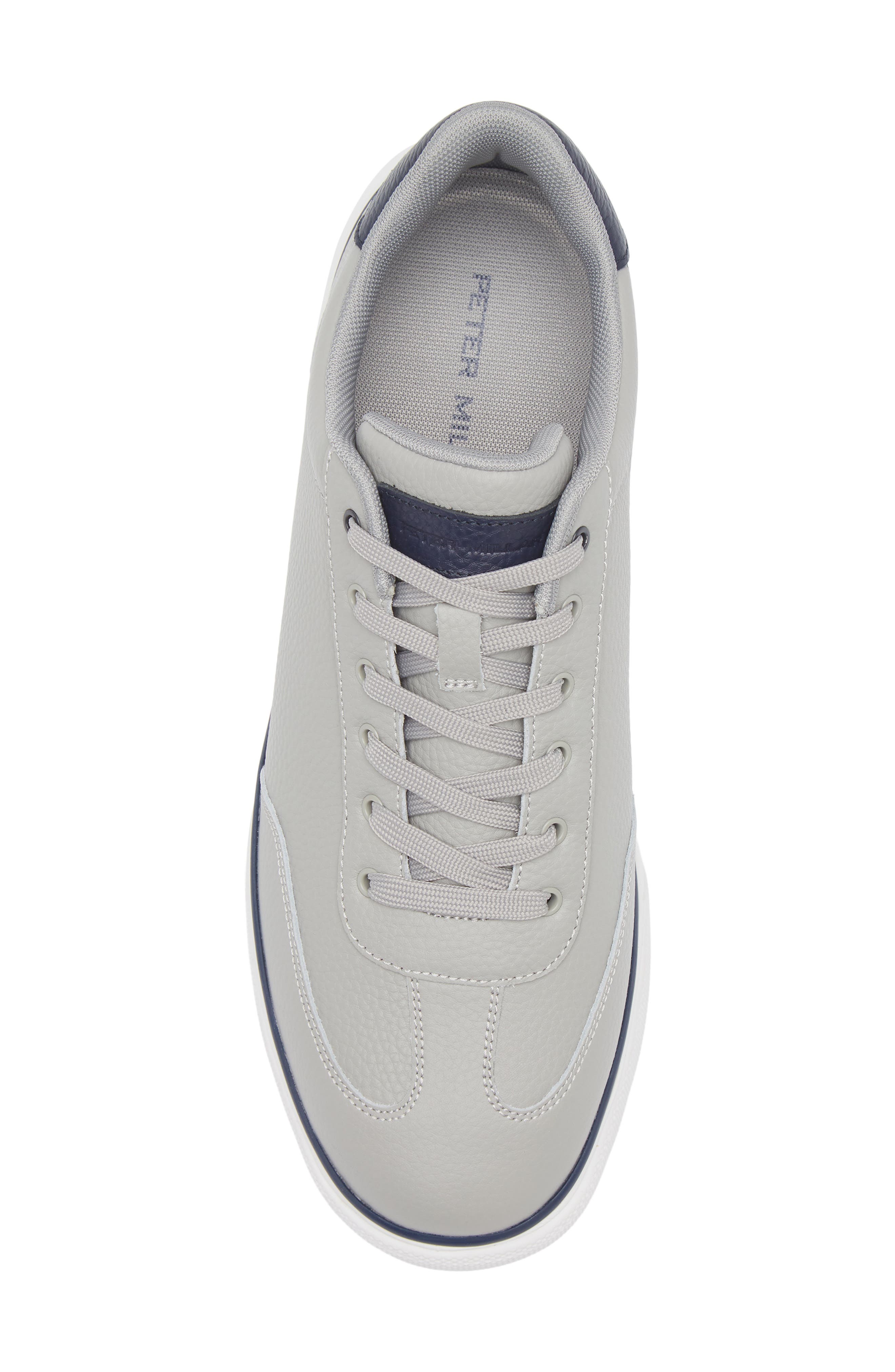 Peter Millar Drift Hybrid Water Resistant Leather Golf Shoe, Alternate, color, British Grey