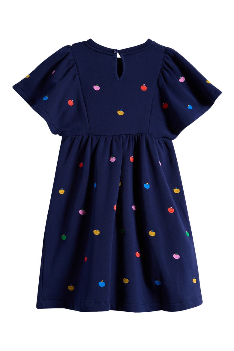 mini boden apple dress Mini Boden 5-6 Girls Apple Short Sleeve Dress With Red Polka Dot Skirt