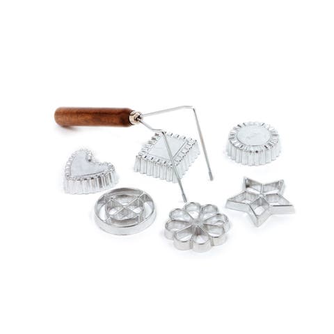 Rosette/Timbale Set, 7-Piece, Stainless Steel Molds for Fried Pastries