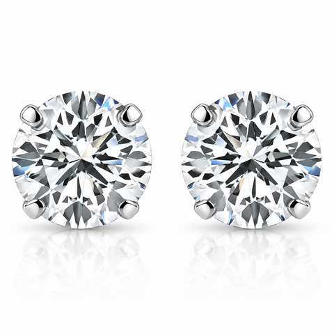 1/5 Ct Small Diamond Studs 14k Gold Lab Grown Earrings