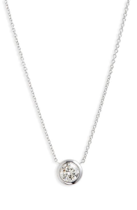 Diamond Bezel Necklace