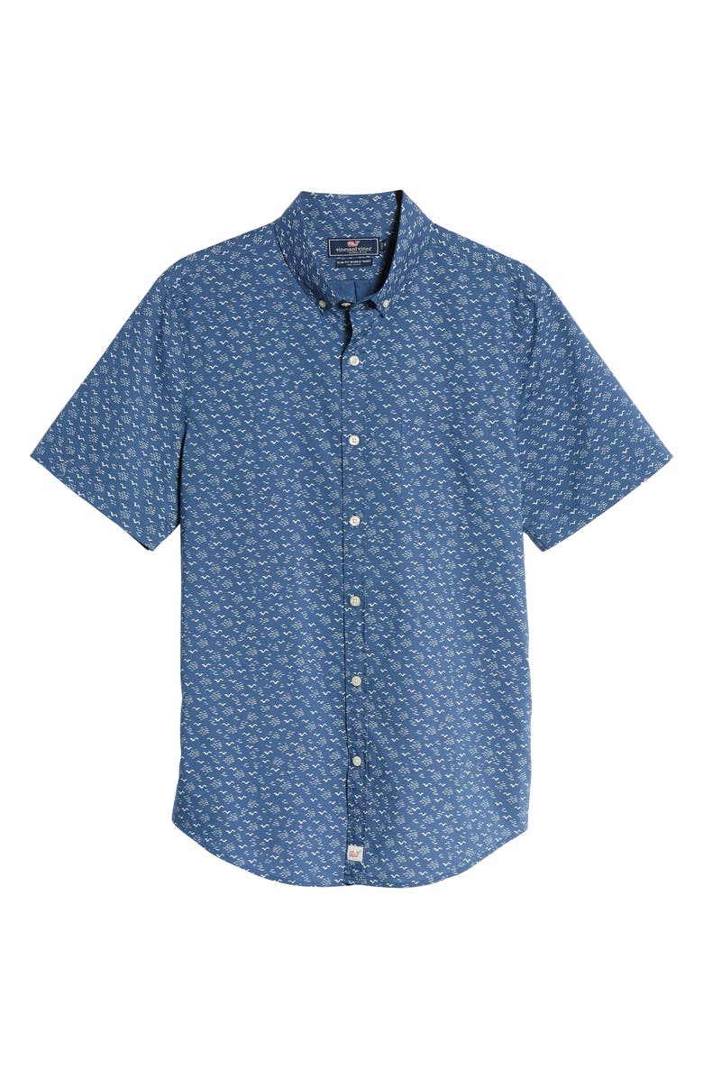 vineyard vines Mini Seagulls Murray Slim Fit Sport Shirt, Alternate, color,