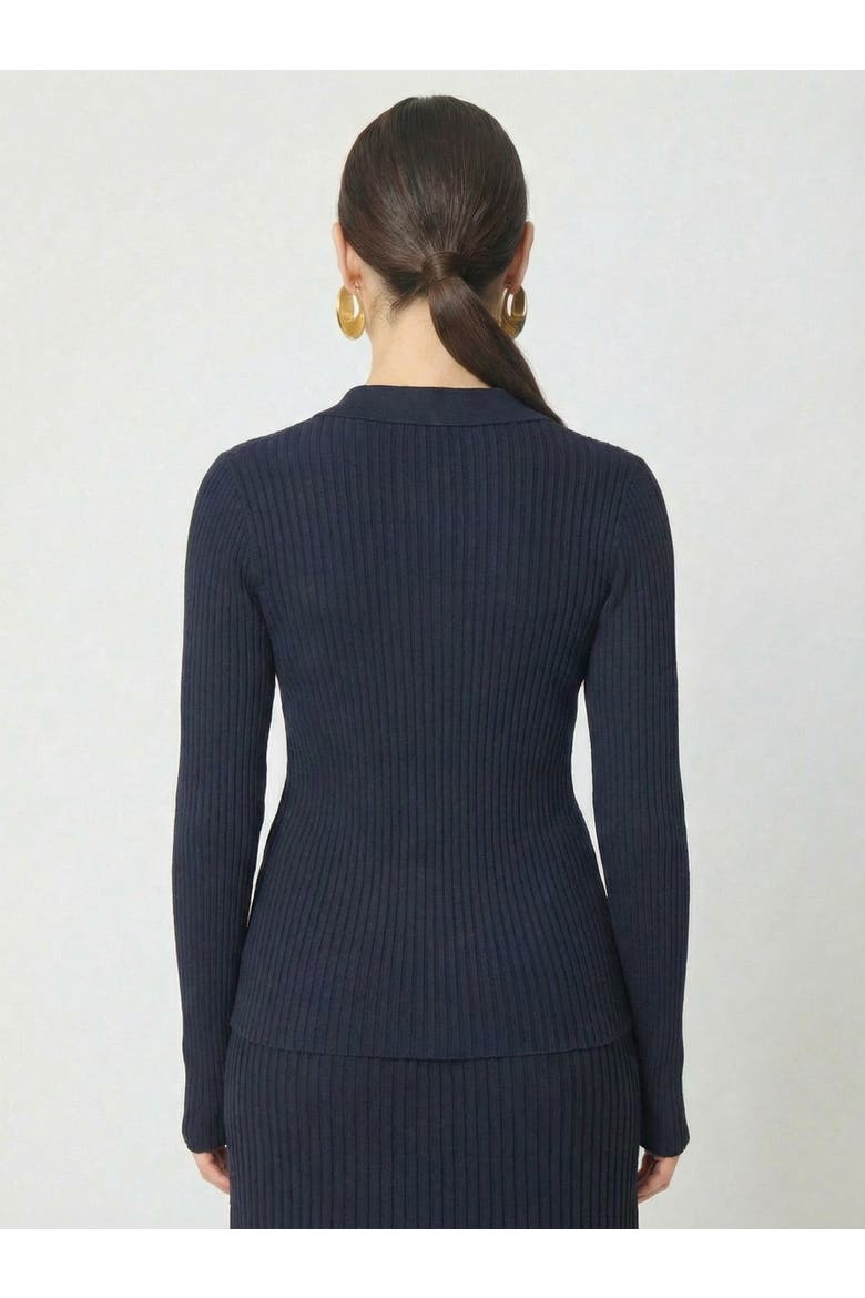 Iris Top, Alternate, color, Navy