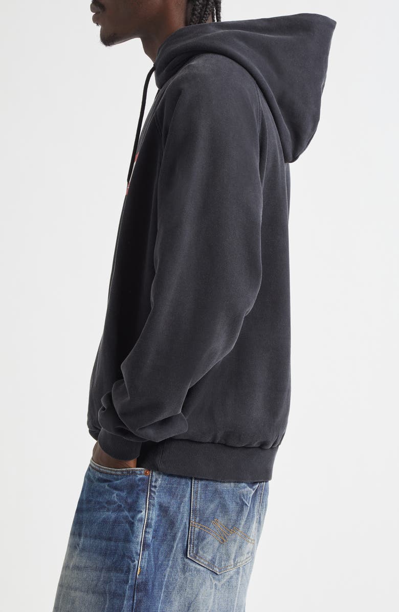 Martine Rose Local Hero Raglan Sleeve Graphic Hoodie, Alternate, color, 