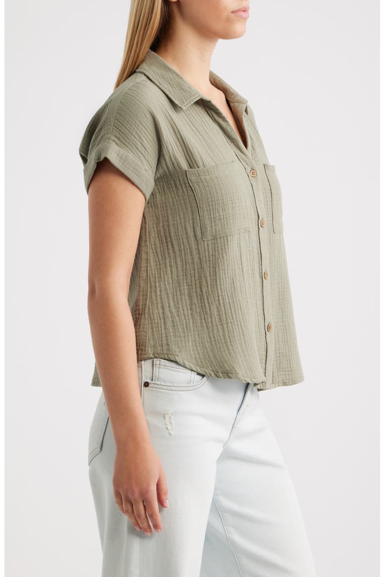 Chicago Gauze Shirt, Alternate, color, NEW LAUREL
