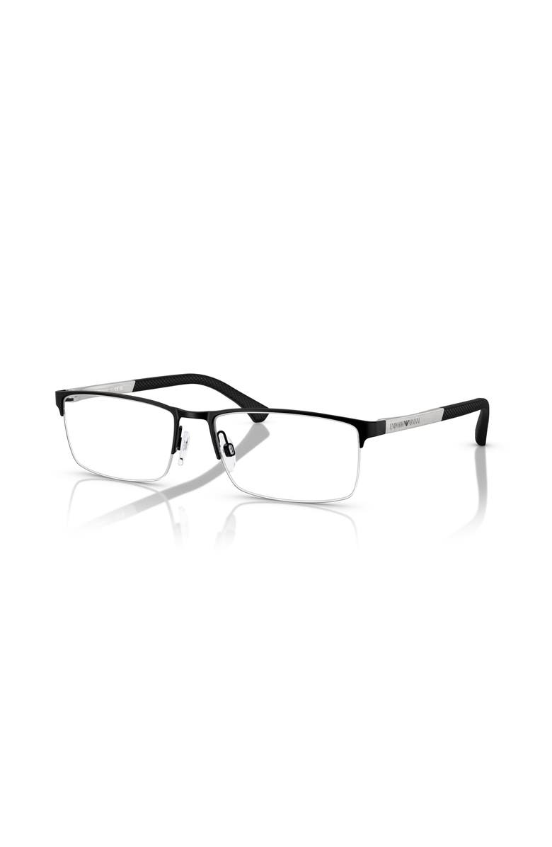 Emporio Armani 57mm Rectangle optical glasses, Main, color,