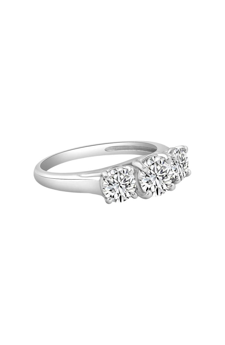 Bliss Diamond 1 3/4 Ct Three Stone Diamond Engagement Ring 10K Gold Lab Grown, Alternate, color, 10K White Gold