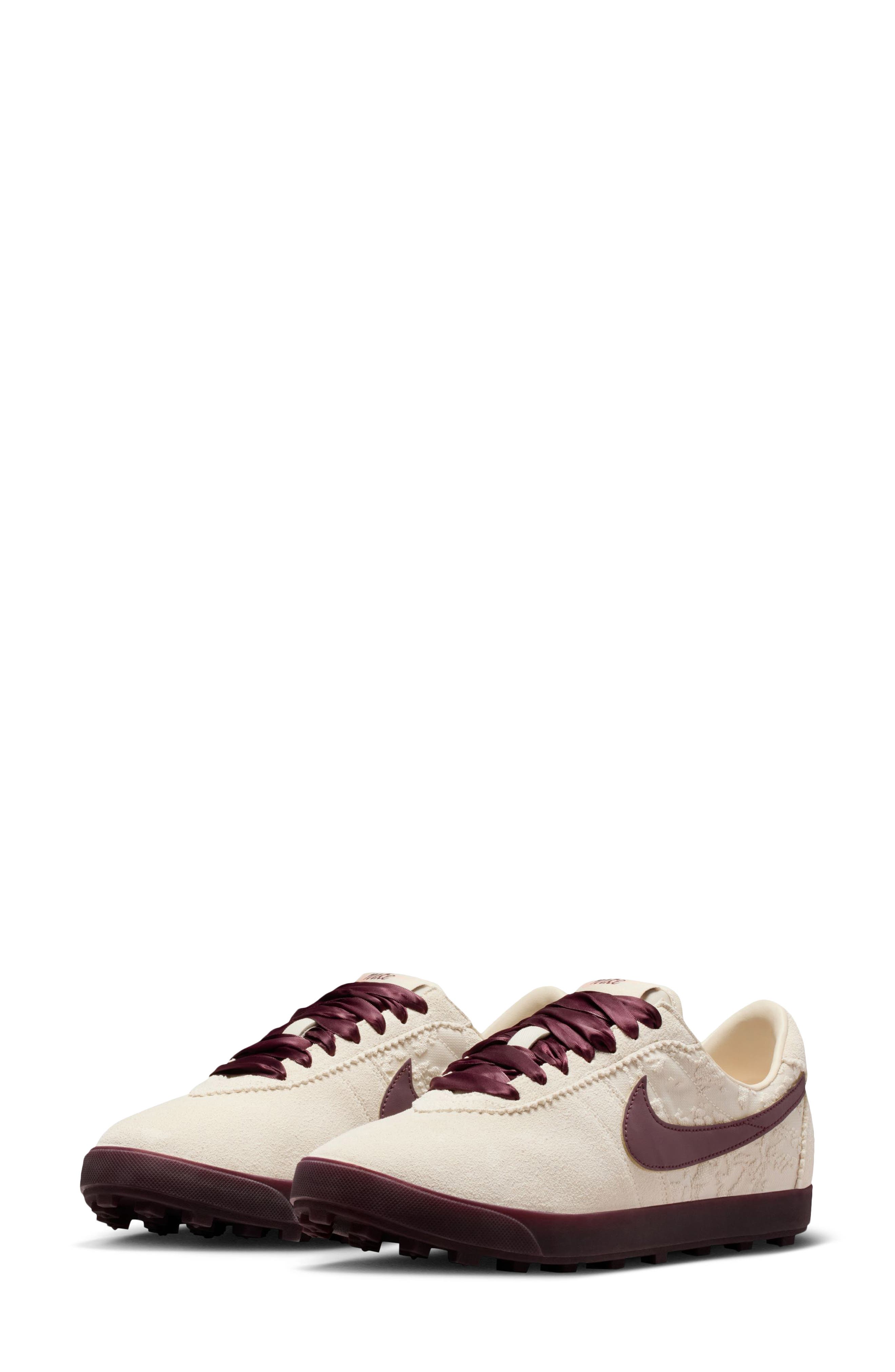 Nike Astrograbber Football Sneaker, Main, color, Light Cream/ Burgundy/ Orange