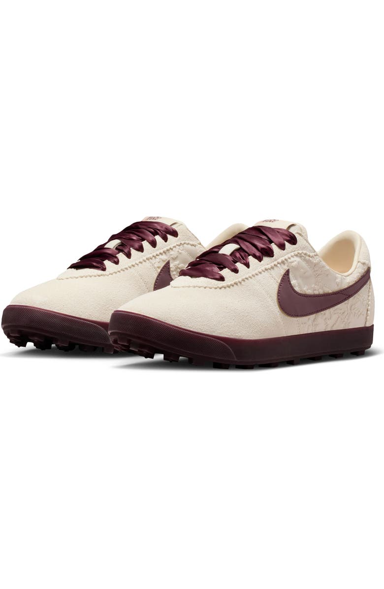 Nike Astrograbber Football Sneaker, Main, color, Light Cream/ Burgundy/ Orange