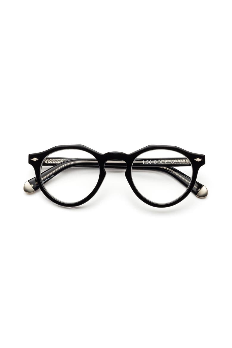 Dogleg | Reading Glasses, Main, color, Gloss Black and Vodka