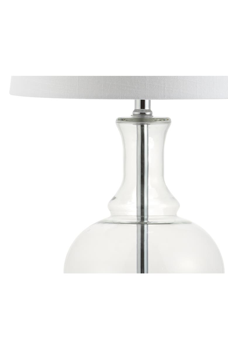 JONATHAN Y Lavelle 25" Glass LED Table Lamp, Alternate, color, Clear