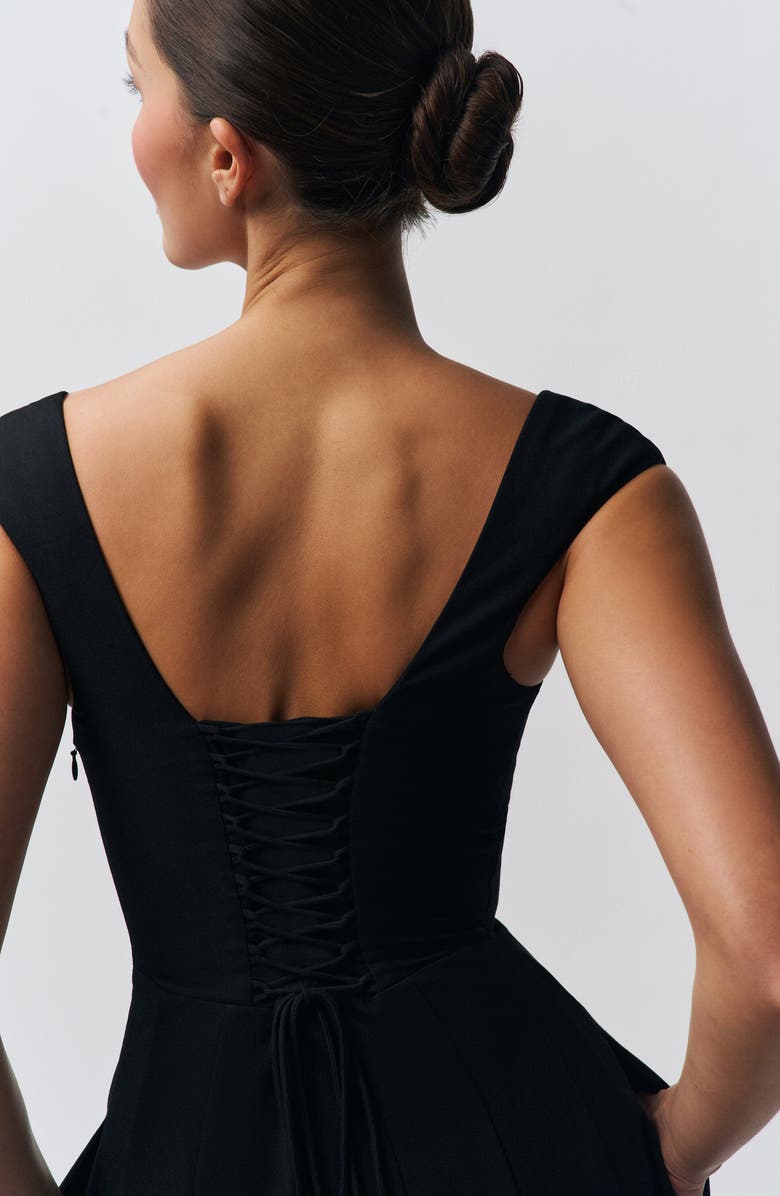 Guizio Leila Dress, Alternate, color, Black