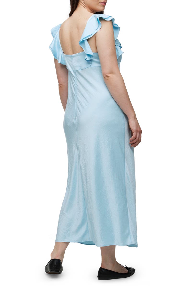 Madewell Flutter Sleeve Maxi Dress, Alternate, color, 