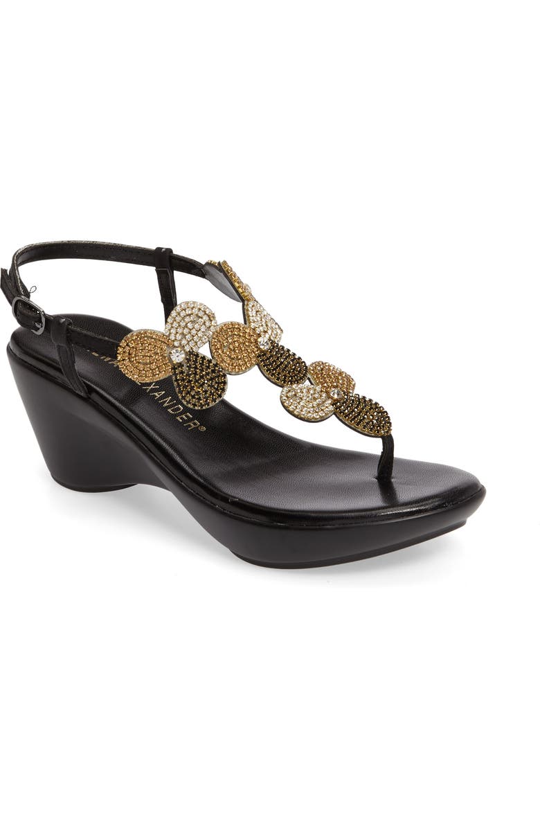 Athena Alexander Lux Demi Wedge Sandal, Main, color,