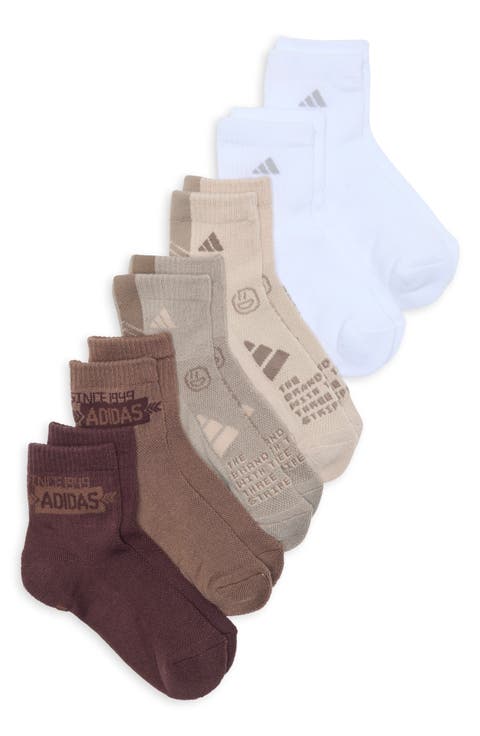 Kids' Assorted 6-Pack Quarter Length Socks