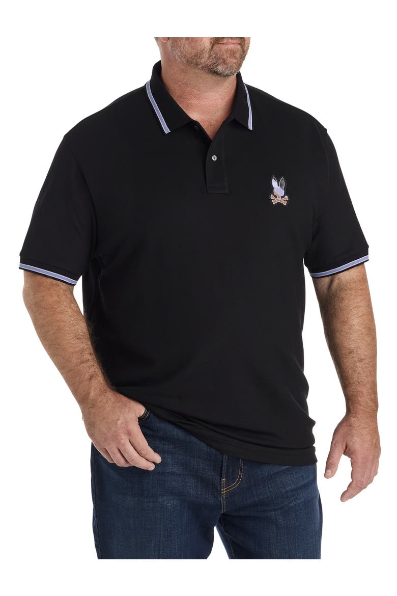 Big & Tall Dante Polo Shirt, Main, color, BLACK