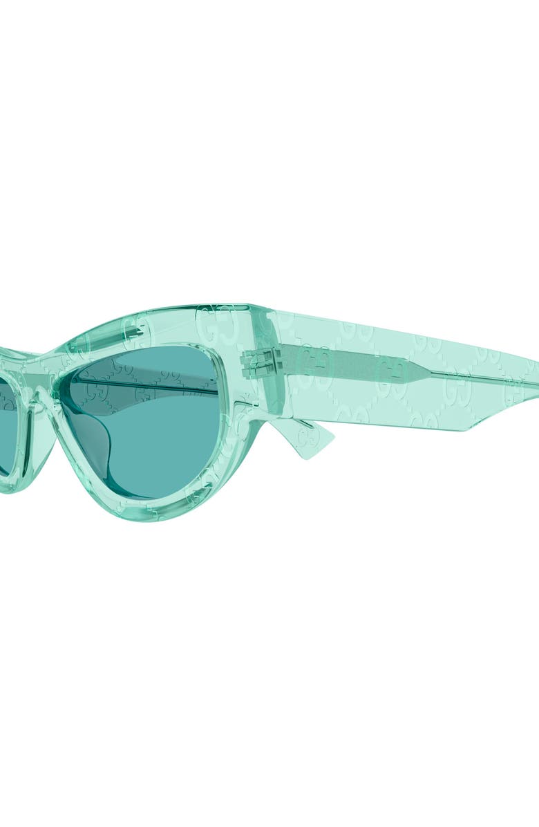 Gucci 53mm Cat Eye Sunglasses, Alternate, color, Mint Green