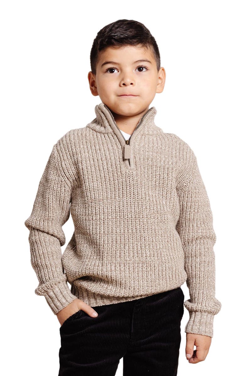 Hope & Henry Boys' Organic Half Zip Sweater, Kids, Main, color, 