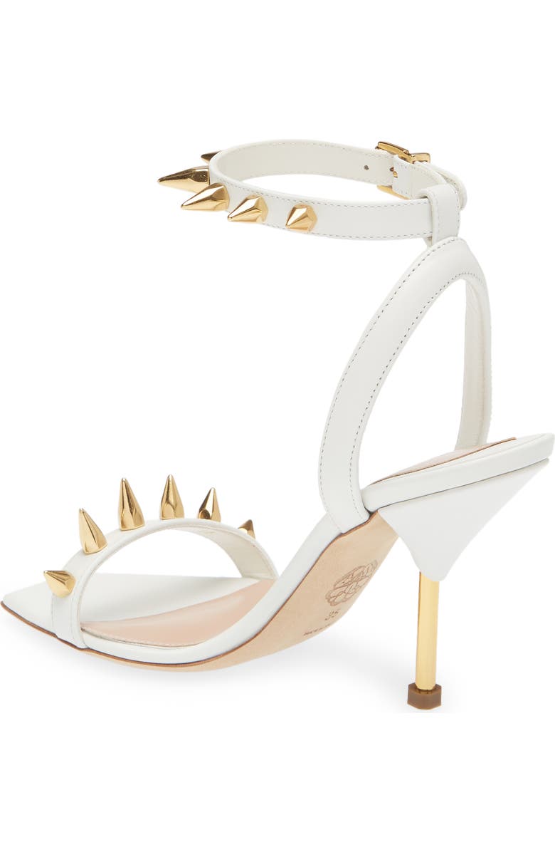 McQueen Alexander McQueen Punk Stud Ankle Strap Sandal, Alternate, color,