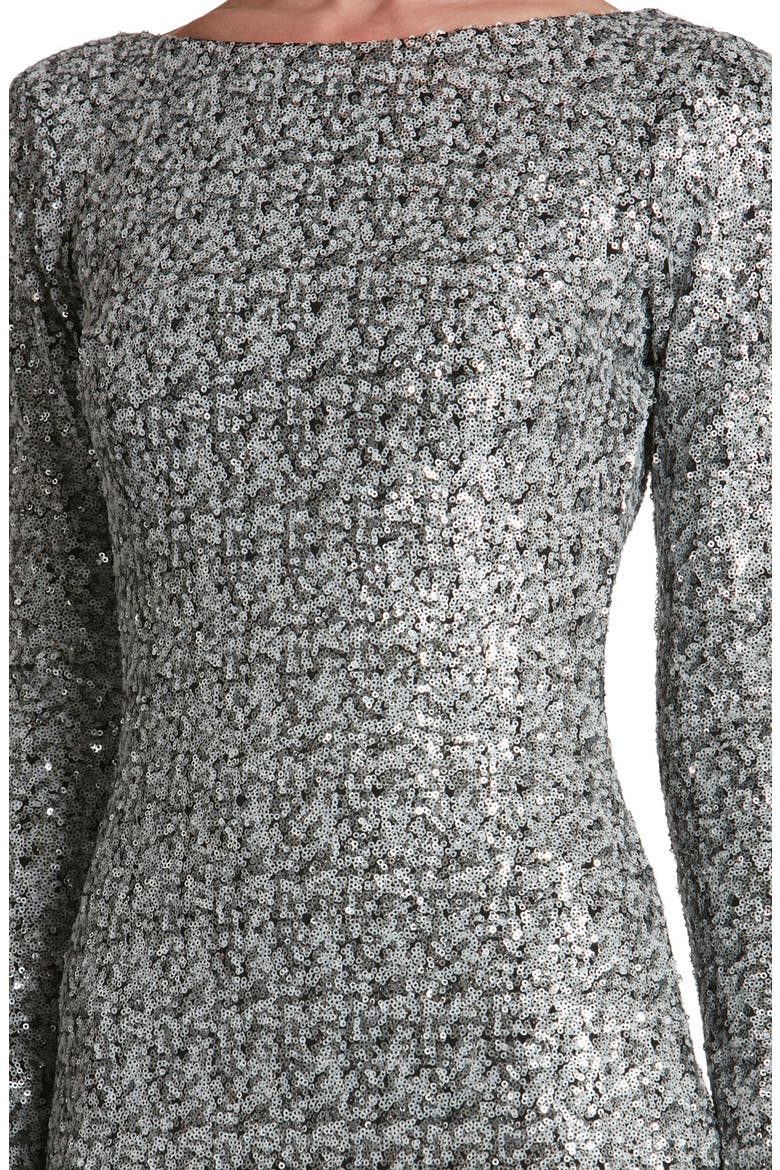 Lola Body-Con Dress, Alternate, color, WHITE/ SILVER/ BLACK