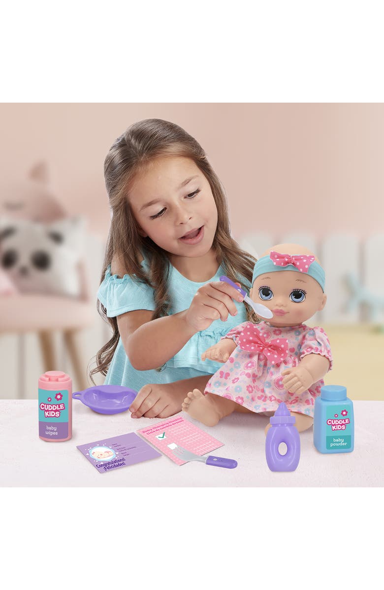 Cuddle Kids Play All Day 17 Pc 10" Baby Doll Playset, Alternate, color, Multicolored