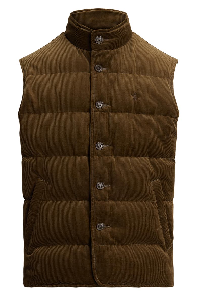 Polo Ralph Lauren 12 Wale Corduroy 650 Fill Power Down Vest (Men