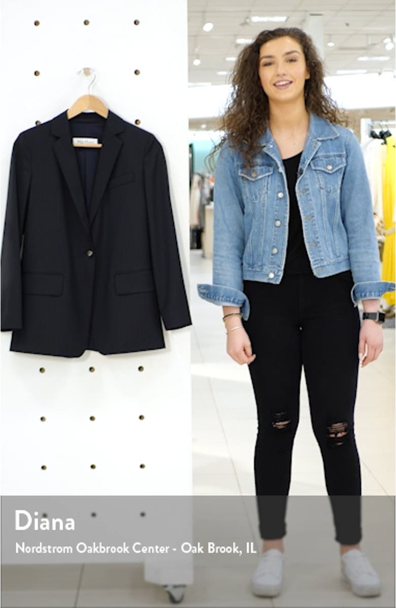 Laser Single Button Wool Jacket, sales video thumbnail