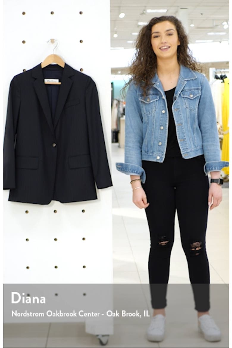 Laser Single Button Wool Jacket video