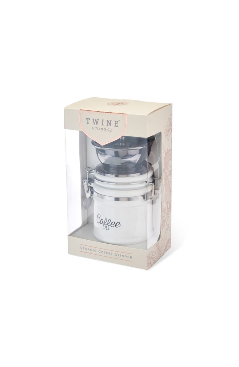 TWINE Ceramic Coffee Grinder, Alternate, color, White