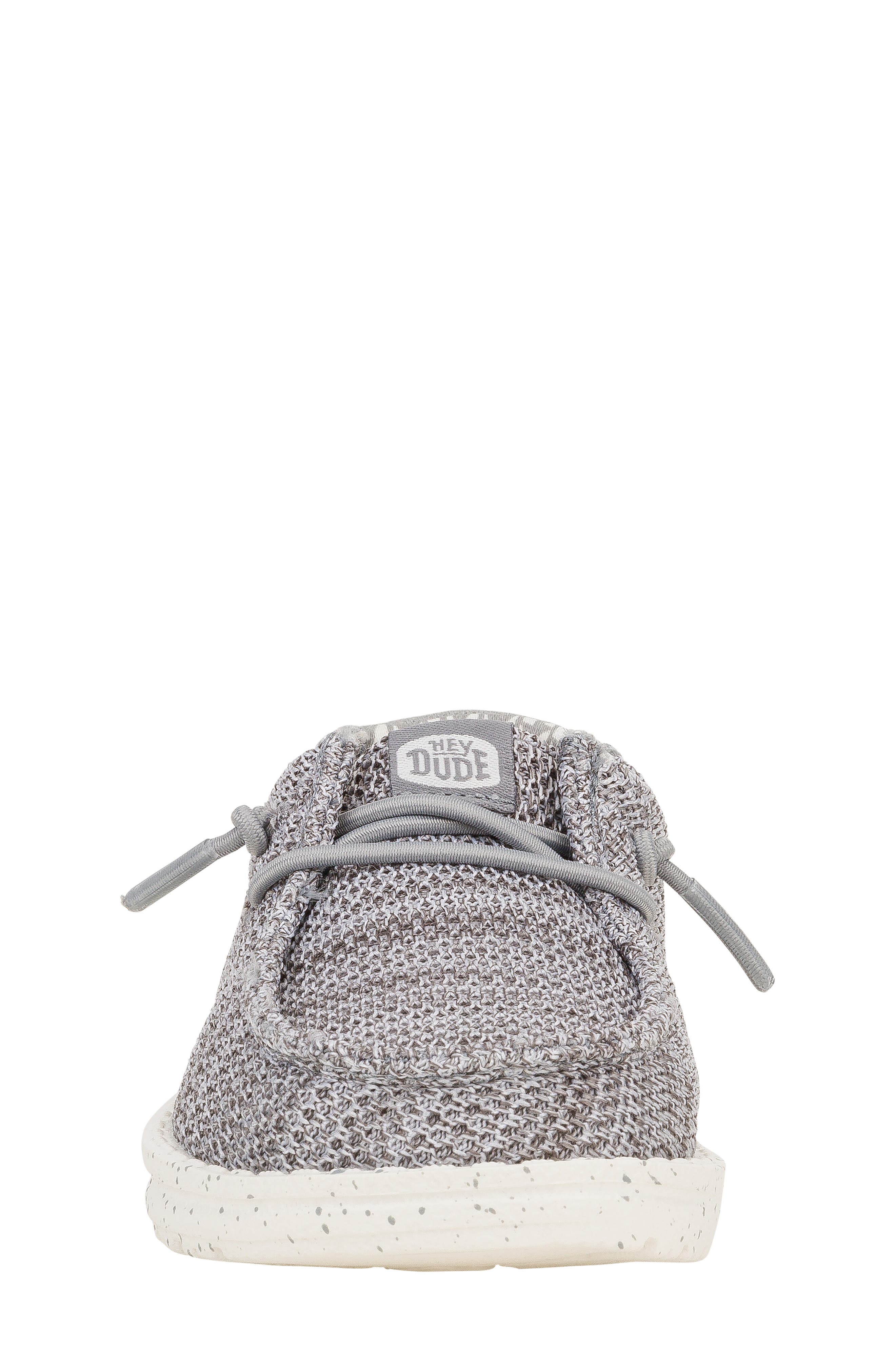 Hey Dude Kids' Wally Stretch Sox Slip-On, Alternate, color, Grey