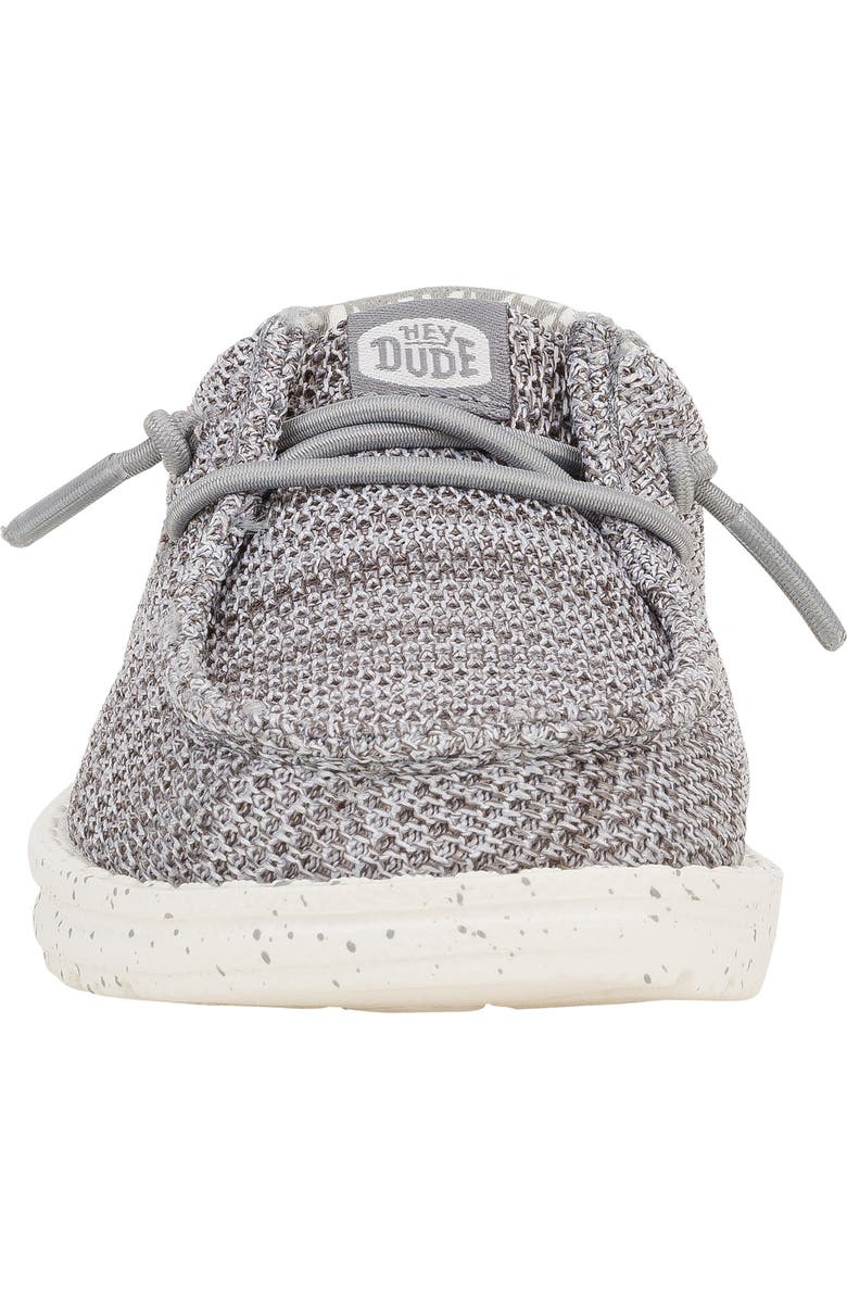 Hey Dude Kids' Wally Stretch Sox Slip-On, Alternate, color, Grey