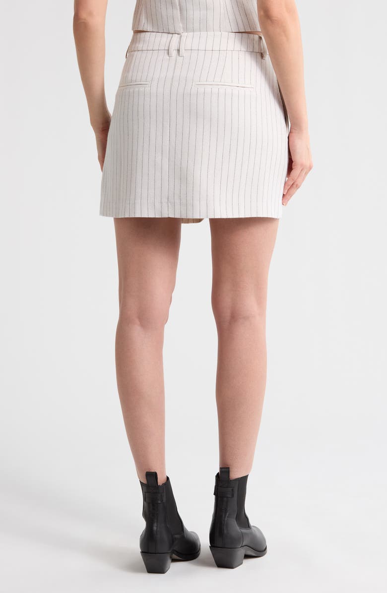 PAIGE Celestial Pinstripe Miniskirt, Alternate, color,